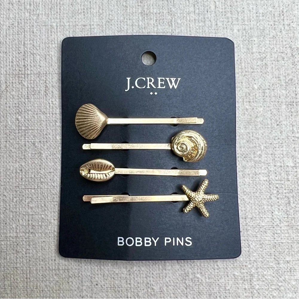 ❤️ J. CREW ❤️ Seashell Bobby Pins Set - Picture 7 of 7